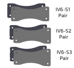 Biamp Community IV6-S3 IV6 series, Type 3 splay bracket, black, sold in pairs - Image 2