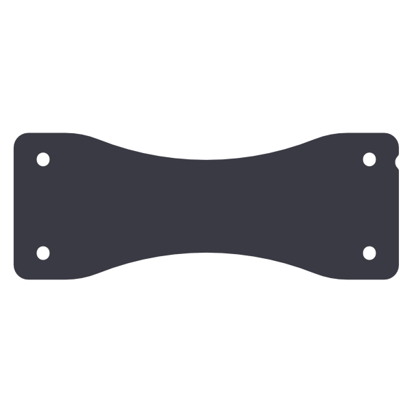 Biamp Community IV6-S1 IV6 Type 1 splay bracket, black, (sold in pairs)