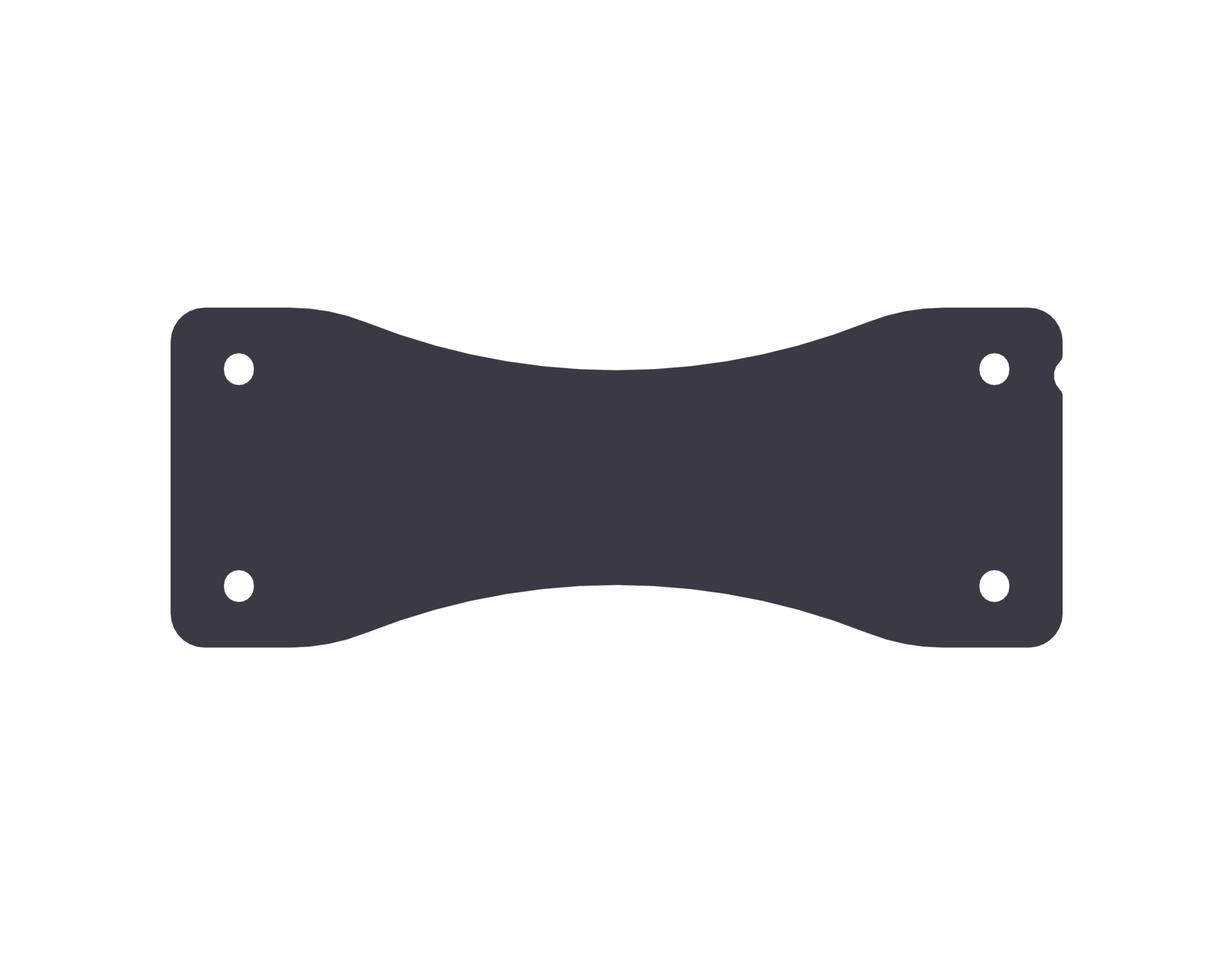 IV6-S1_Bracket_dark_13274_master Biamp Community IV6-S1 IV6 Type 1 splay bracket, black, (sold in pairs) - Image 1