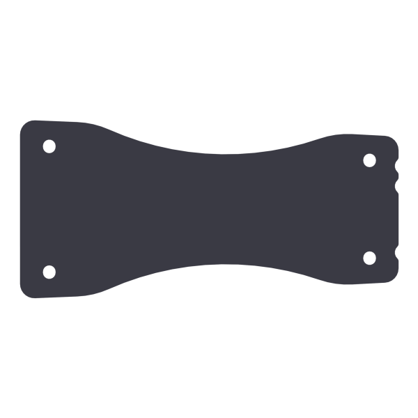 Biamp Community IV6-S2 IV6-S2 is the black, Splay bracket 2 [= max. splay minus 2.5°] (sold in pairs)