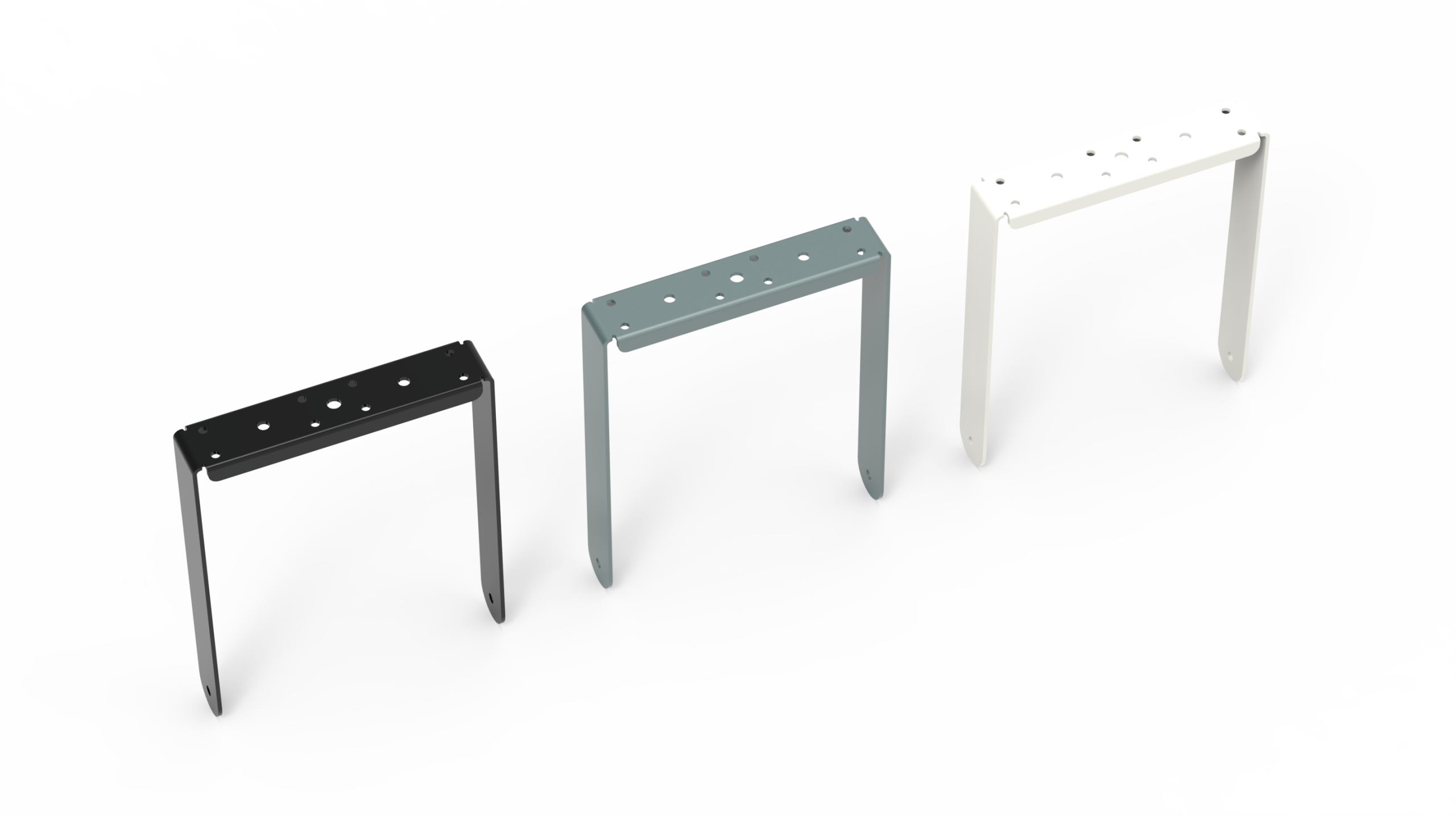 IVY-1082_Bracket_black_grey_white_11098_master Biamp Community IVY1082W Vertical yoke for IC6-1082 indoor loudspeaker, white - obrazek 1