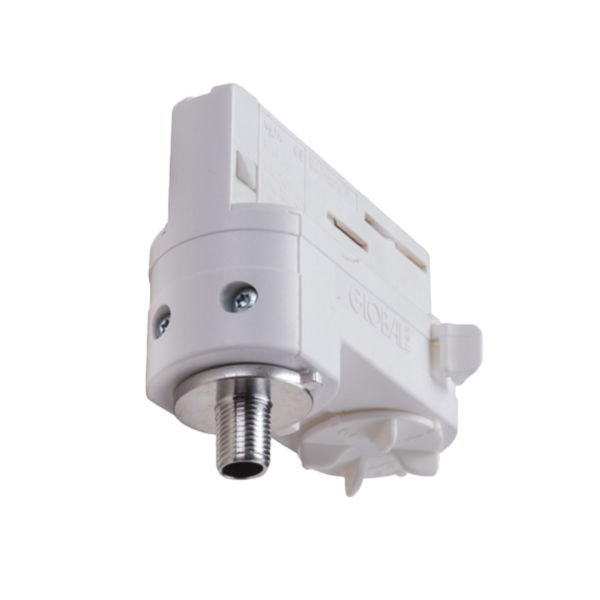 Biamp Desono LRAPRE-W White Premium light rail adaptor for KUBO3, KUBO5, SDQ5P, and OVO5/T white; 2-pack