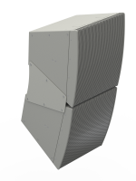 Biamp Community LVH-909WR/APB Steerable Venue Horn Active Plus, weather-resistant, large format, high output, horn loaded, steerable, 8 x 12-inch, 3-way black loudspeaker with variable vertical dispersion x 90° horizontal - Image 2