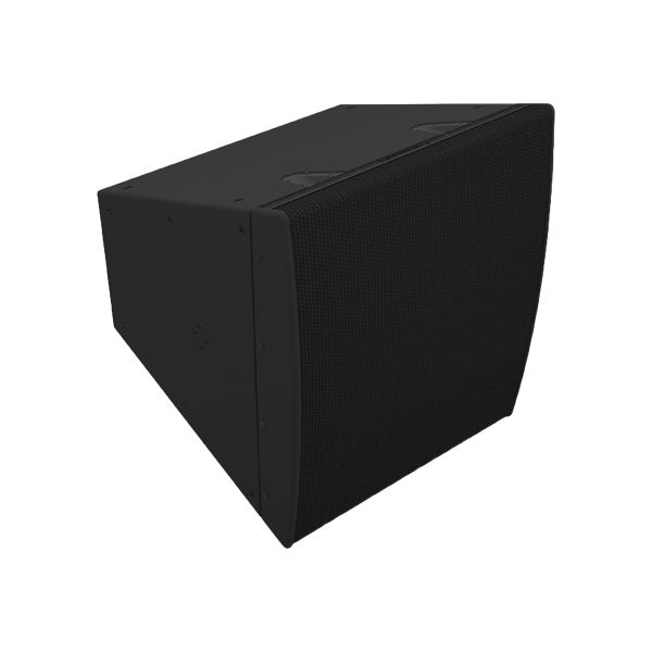 Biamp Community LVH-906WR/ASB Steerable Venue Horn Active Standard, weather-resistant, large format, high output, horn loaded, steerable, 4 x 12-inch, 3-way black loudspeaker with variable vertical dispersion x 60° horizontal