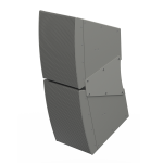 Biamp Community LVH-909WR/ASB Steerable Venue Horn Active Standard, weather-resistant, large format, high output, horn loaded, steerable, 4 x 12-inch, 3-way, black loudspeaker with variable vertical dispersion x 90° horizontal - Image 2