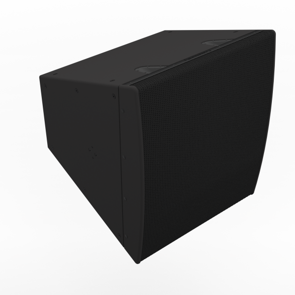 Biamp Community LVH-906/ASB Steerable Venue Horn Active Standard, weather-resistant, large format, high output, horn loaded, steerable, 4 x 12-inch, 3-way black loudspeaker with variable vertical dispersion x 60° horizontal