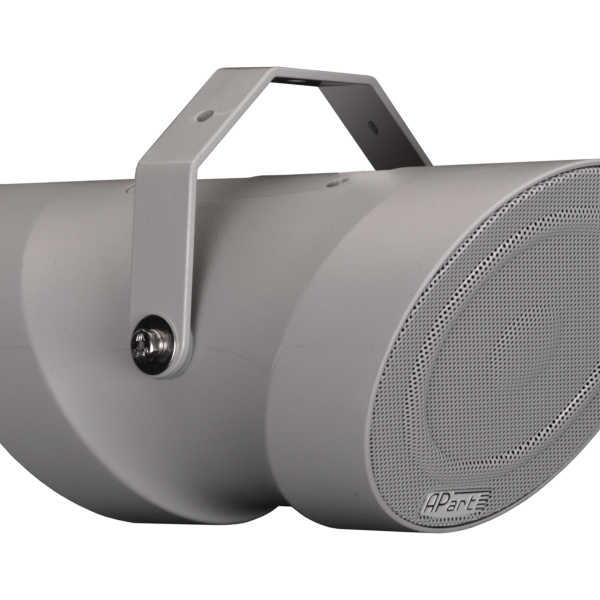 Biamp Commercial Loudspeakers MPBD20-G Bi-directional, angled sound projector; 2 x 5.25-inch, full range, coated woofer; 100V/20W, grey