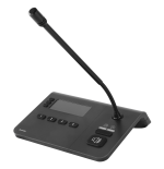 Biamp NPX G1040 4-button convenience paging station with gooseneck microphone, tabletop or wall mount - obrazek 4