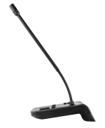 Biamp NPX G1040 4-button convenience paging station with gooseneck microphone, tabletop or wall mount - obrazek 2