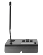 Biamp NPX G1100 10-button convenience paging station with gooseneck microphone, tabletop or wall mount - Image 2