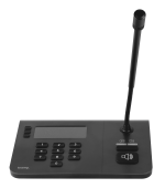 Biamp NPX G1100 10-button convenience paging station with gooseneck microphone, tabletop or wall mount