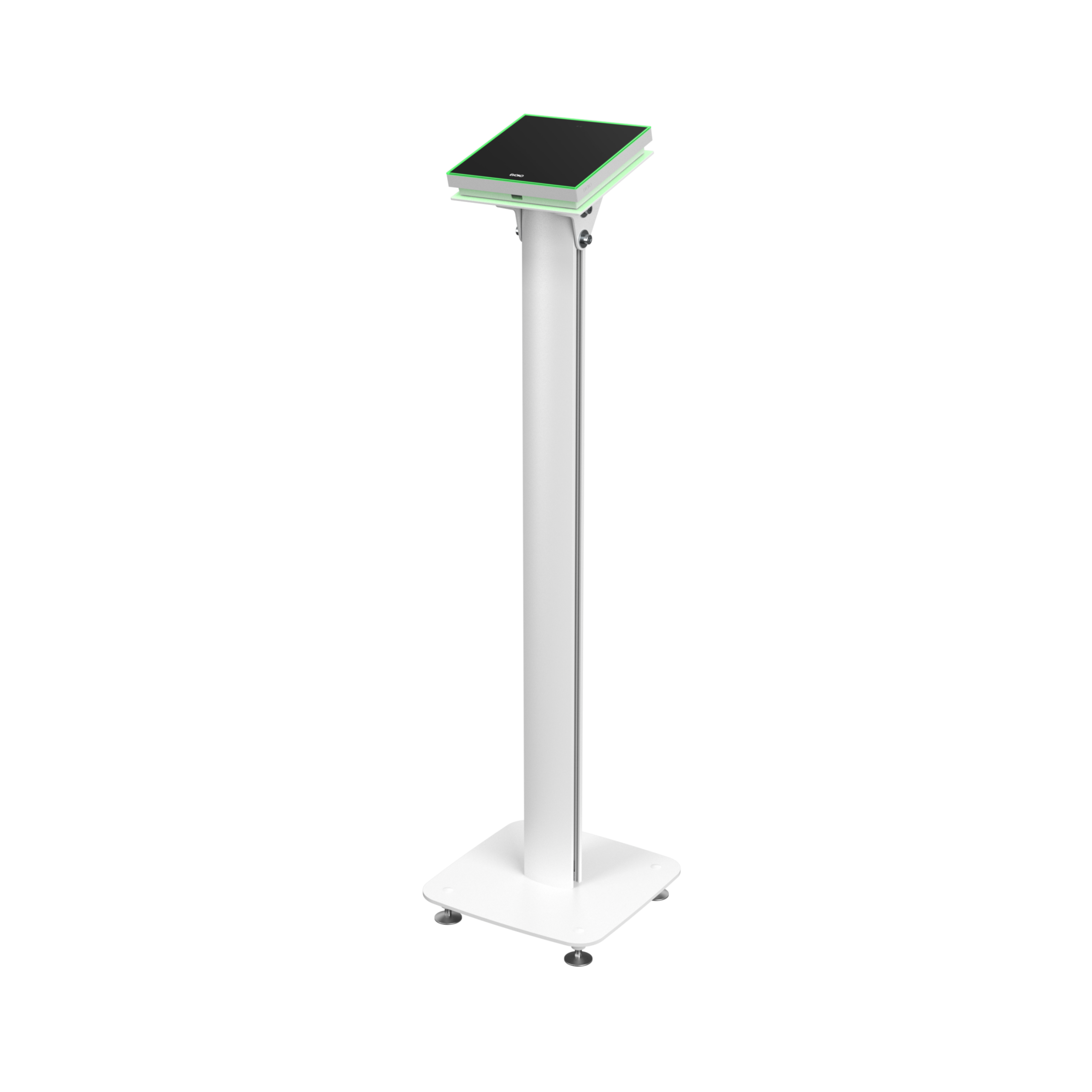 Naso-Freestand-White-3D-with-Naso-Transparent-ENX1025_13194_master Biamp Evoko Naso Freestand Mount Free-standing mount for Naso Room Manager - Image 1