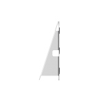 Biamp Evoko Naso Tilt Glass Wall Mount Kit Naso Room Manager tilted wall mounting kit accessory for glass walls installation - obrazek 3