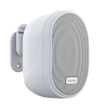 Biamp Commercial Loudspeakers OVO3T-W White Small design, white, 2-way, cabinet speaker with 3-inch coated paper cone woofer + 1-inch silk dome tweeter, 100 volt / 6 watts or 16 ohms / 40 watts, mounting bracket included