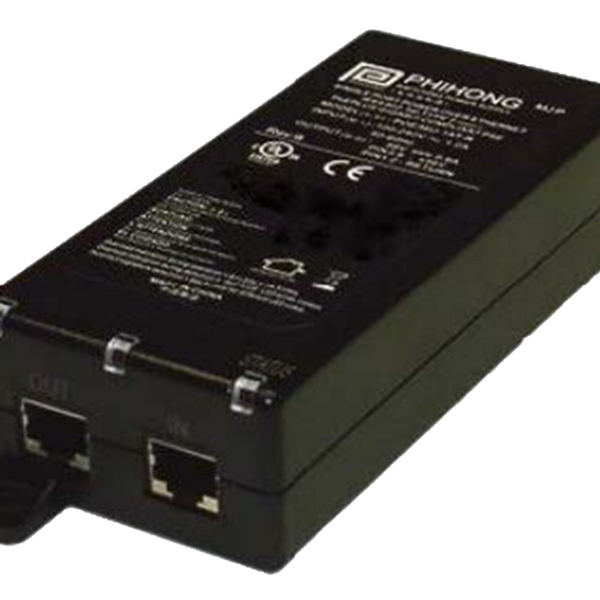 Biamp POE29U-1AT(PL)D-R PHIHONG Gigabit PoE+ injector, IEEE802.3af compliant, IEEE802.3at classified, 90-264 VAC input voltage