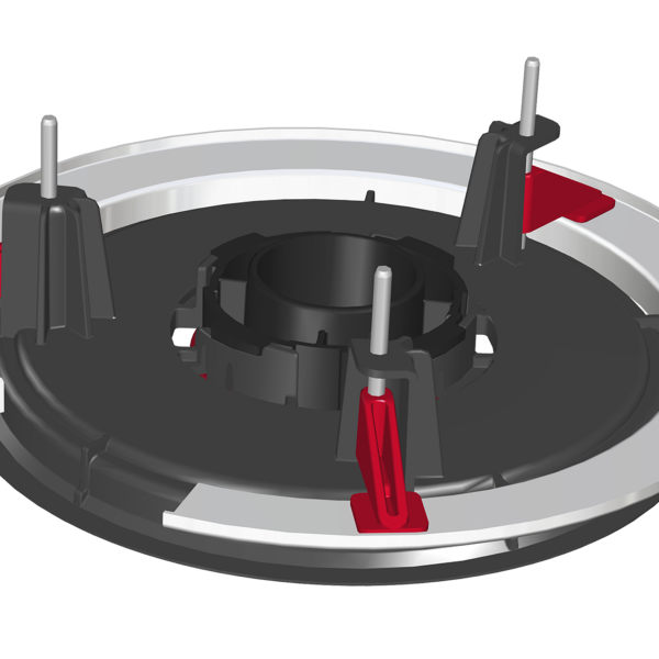 Biamp Parlé TCM-X-FM Black Flush mount for Parlé TCM-X, TCM-XA, and TCM-XEX black microphones