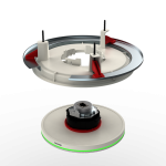 Biamp Parlé TCM-X-FM White Flush mount for Parlé TCM-X, TCM-XA, and TCM-XEX white microphones - obrazek 4