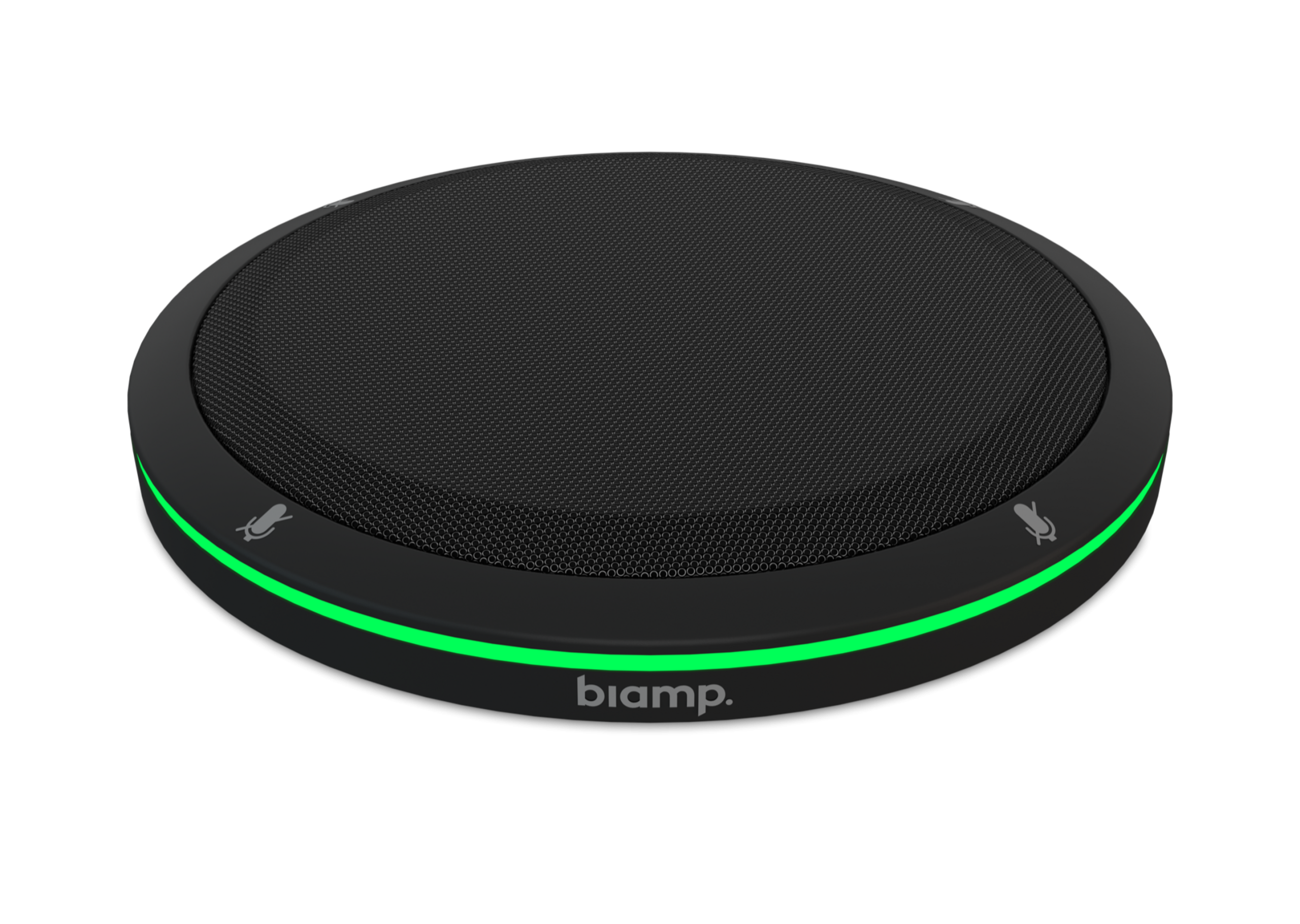 Parle_TTM-XEX_Black_Front_Angle_01_Lit_Render_12646_master Biamp Parlé TTM-XEX Black Black, expansion AVB Beamtracking, tabletop microphone - Image 1