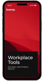 Biamp Workplace Tools (for iOS) Workplace Tools iOS App for the professional in the Workplace ecosystem