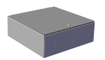 Biamp Plenum Box 12 x 12 12-inch x 12-inch, fire-resistant enclosure used to install a variety of Biamp devices in plenum spaces. It is UL2043 compliant and meets Chicago Building Code Chapter 14E-3 requirements. - obrazek 2