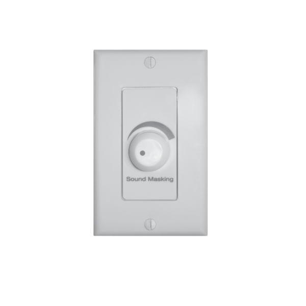 Biamp Cambridge QT-RC3 In-room volume control with Decora style plate for the Cambridge Qt PRO 300 and Qt PRO 600 sound masking control modules