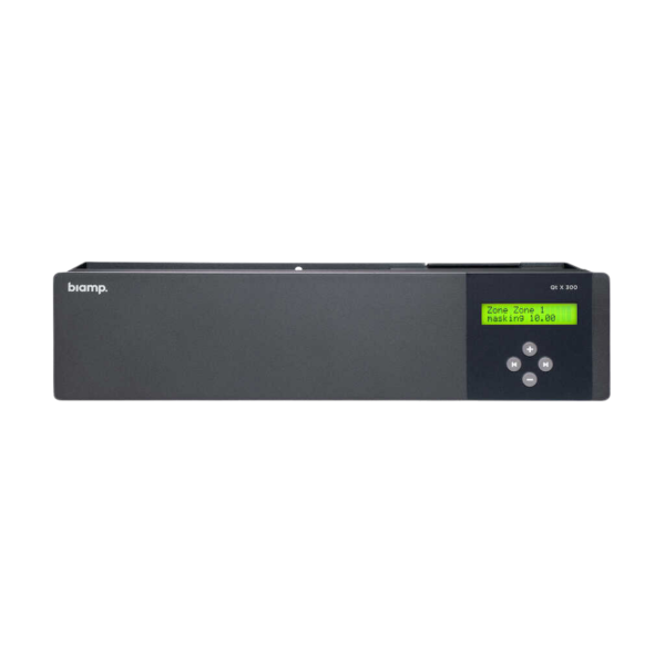 Biamp Cambridge Qt X 300 Three-zone sound masking generator, controller, band equalizer and amplifier, supporting AVB media networks