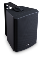 Biamp Commercial Loudspeakers SDQ5P-BL 5-inch stereo loudspeaker set with 1 active and 1 passive loudspeaker, 2 x 30W; stereo RCA, stereo mini-jack, balanced stereo euroblock inputs; black - Image 5