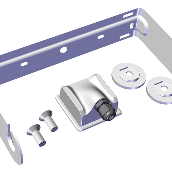 Biamp Desono SPA-UBDX100-W U-bracket kit, aluminum with ClickPlug, for Desono DX-S5, white