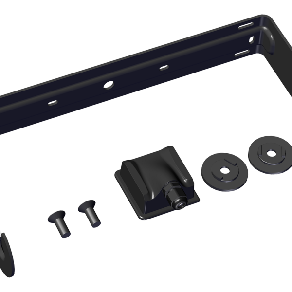 Biamp Desono SPA-UBDX200-B U-bracket kit, aluminum with ClickPlug, for Desono DX-S8 surface mount loudspeaker, black