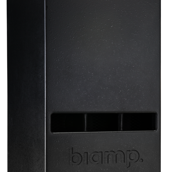 Biamp Desono SUB2201-BL Passive, 10-inch subwoofer, 4-ohm/250W operation; plywood construction with structured paint; black; includes pole mount adaptor