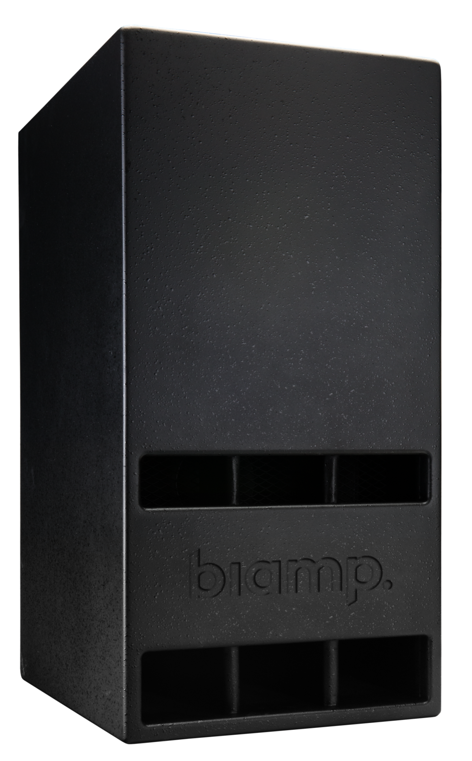 SUB2201-BL_Front_Angle_13077_master Biamp Desono SUB2201-BL Passive, 10-inch subwoofer, 4-ohm/250W operation; plywood construction with structured paint; black; includes pole mount adaptor - obrazek 1