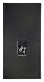 Biamp Desono SUB2400-BL Passive, 2 x 10-inch subwoofer; 4-ohm or 16-ohm/600-watt operation; plywood construction with structured paint; black; includes pole mount adaptor - Image 2