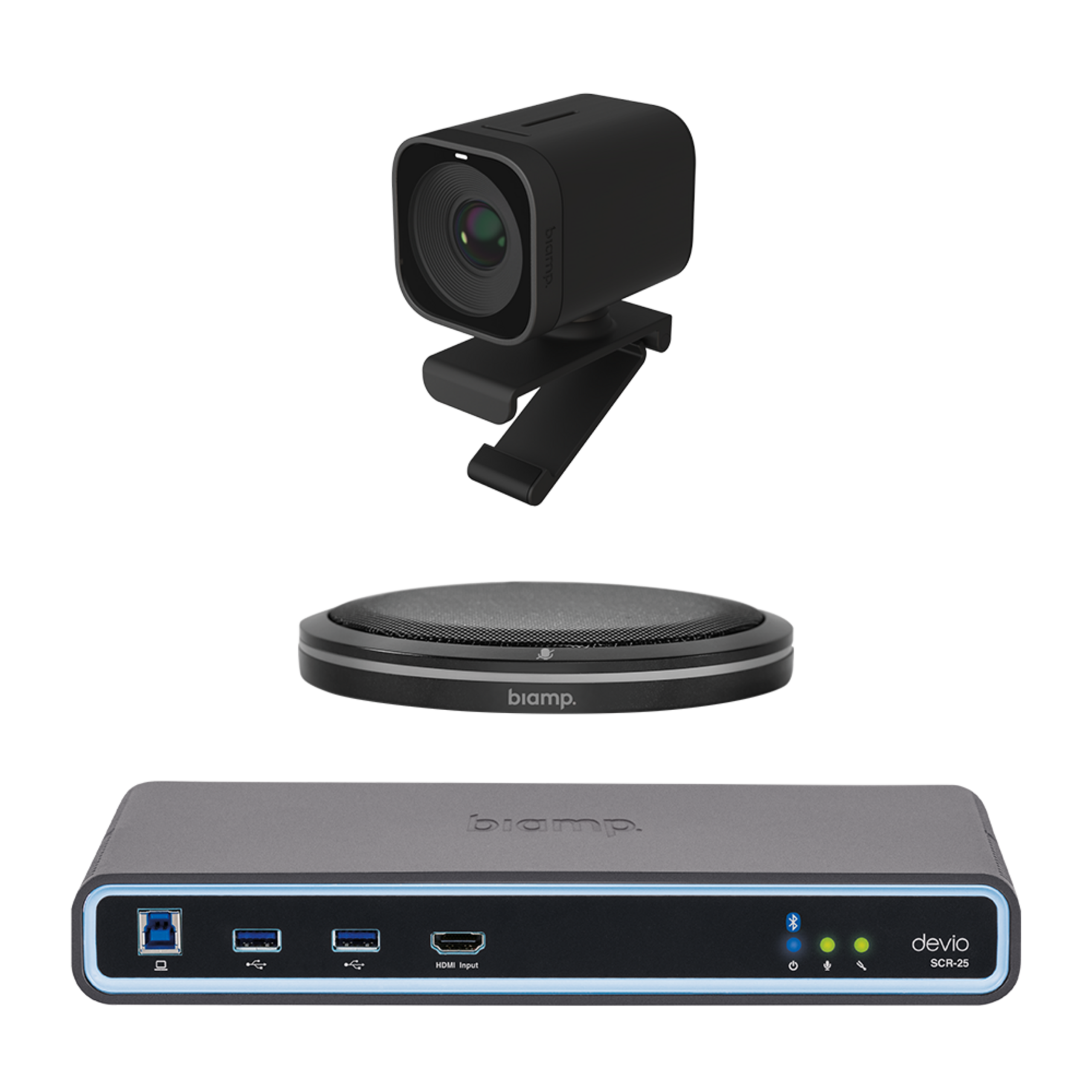 Small_Room_Bundle_MRB-S-SCR25-TX_1000x1000_Jan24_10812_master Biamp MRB-S-SCR25-TX Meeting room bundle for huddle spaces / small rooms (up to 6 participants) - Image 1