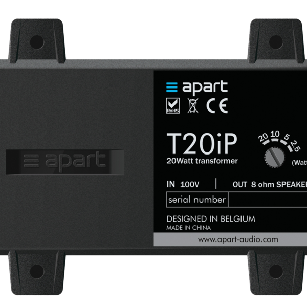 Biamp Commercial Loudspeakers T20IP Waterproof, 8-ohm/100V transformer; 20 - 10 - 5 - 2.5W power taps