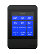 Biamp Apprimo TEC-X 2000 Black Networked, touch-enabled AV control pad for Tesira systems