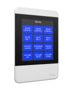 Biamp Apprimo TEC-X 2000 White Networked, touch-enabled AV control pad for Tesira systems - Image 2