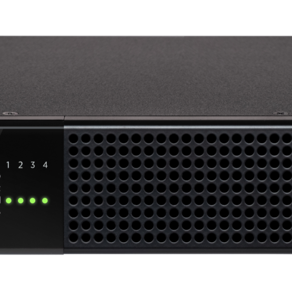 Biamp Voltera A 600.4 Compact, 4-channel, half-rack, power amplifier with 600 Watts total output power