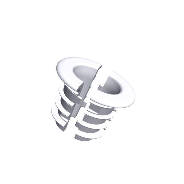 Biamp 16 mm White Grommet, 10-Pack White grommet for 16mm (5/8-inch) hole, 7mm ID, 10-pack