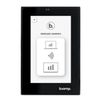 Biamp Apprimo Touch 4 4-inch touch panel for small conference and meeting rooms, black