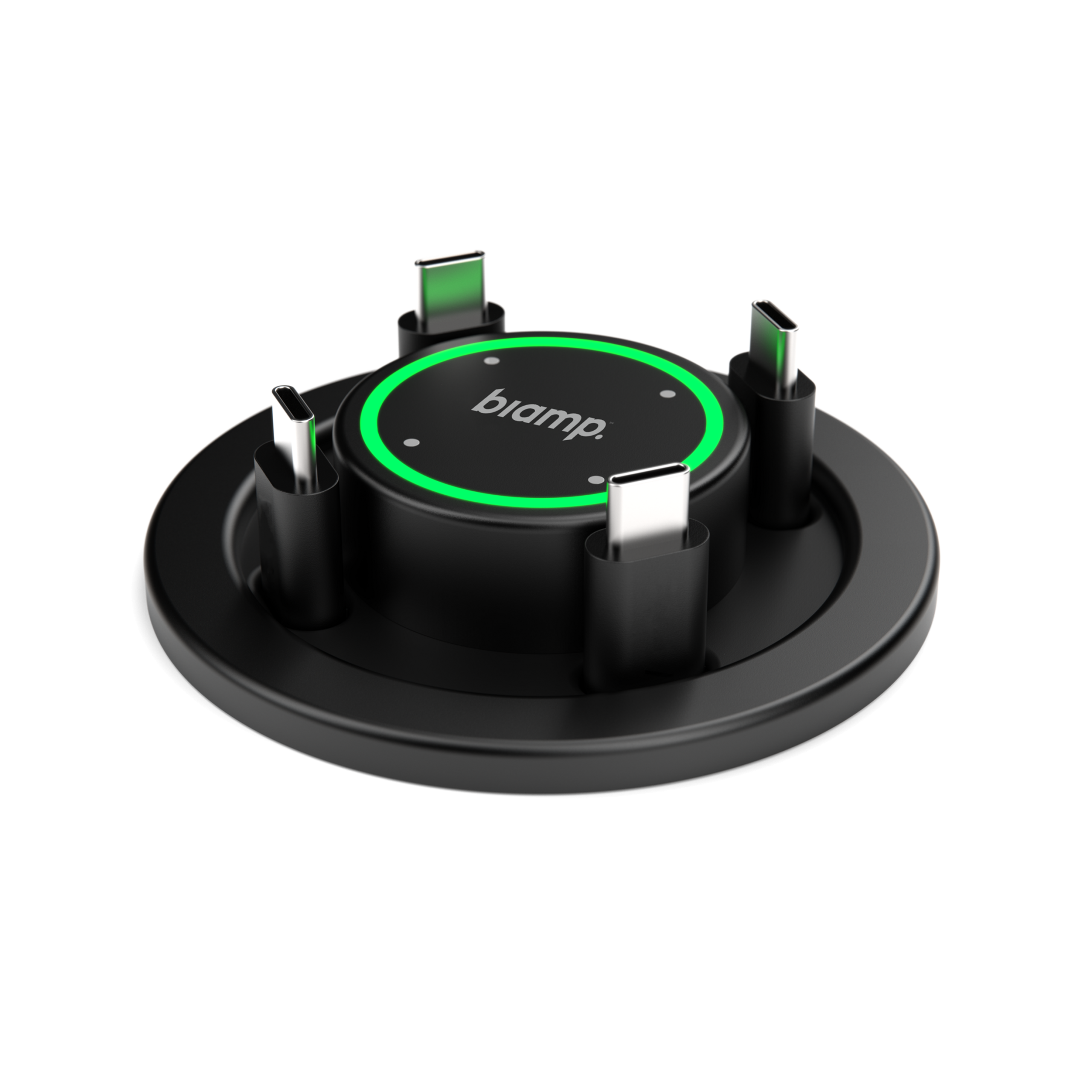 biamp_easyconnect_mpx-200_2000x2000_oct23_11595_master Biamp EasyConnect MPX 200 Innovative plug-and-play screen sharing hub with integrated charging, cable management and control of meeting room equipment (previously Delo connection manager, with US wall plug) - Image 1