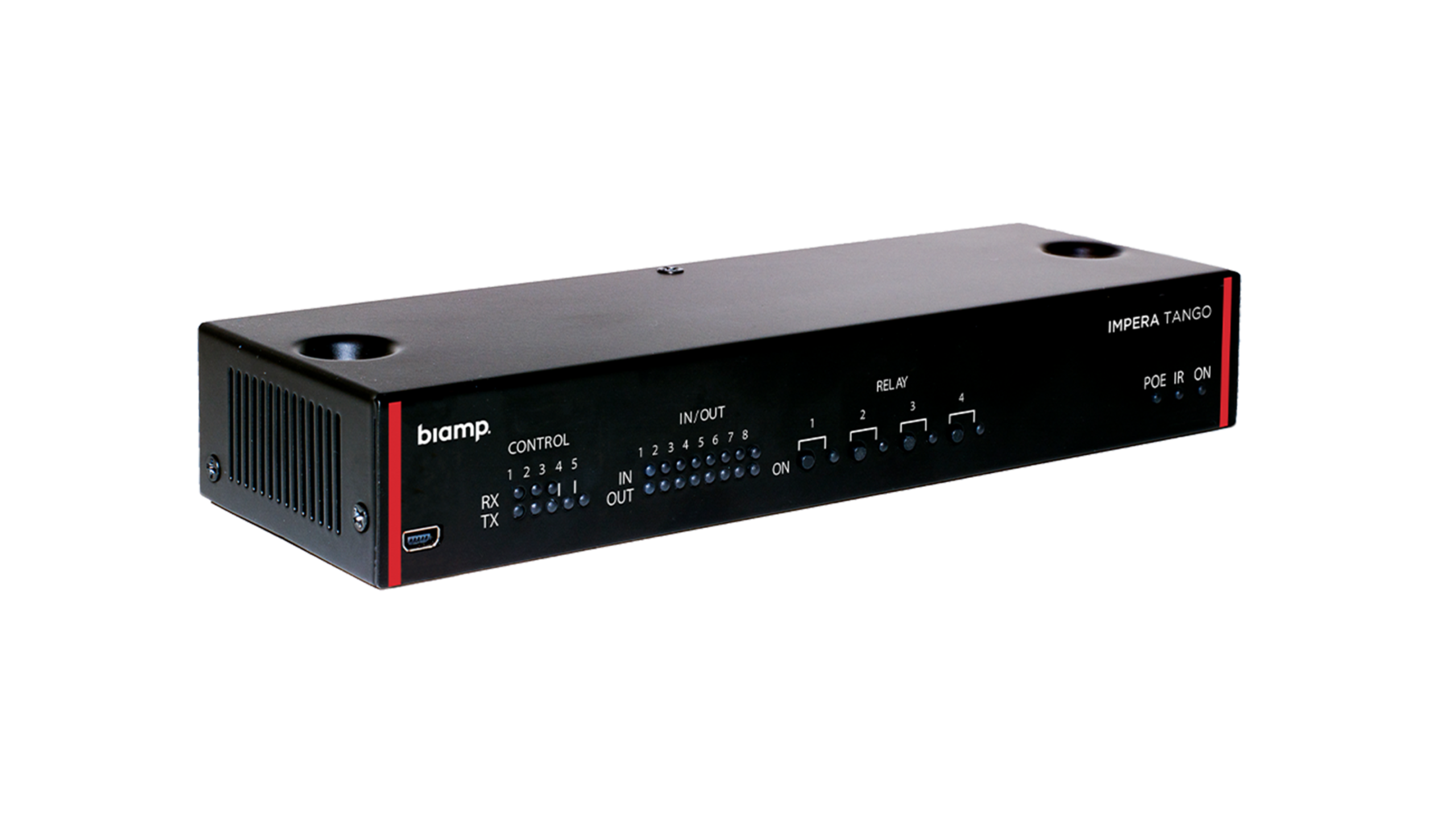 biamp_impera_controller_tango_front_10-27-2021_10532_master Biamp Impera Tango Touch panel controller with 3 bidirectional RS-232 ports, 2 unidirectional RS-232 ports, 4 built-in assignable relays, 8 GPIO; PoE powered (IEEE 802.3at Class 3, 15W) - Image 1