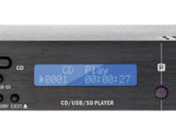 Biamp Commercial Audio PCR3000RMKIII DAB+ and FM RDS/CD/USB/SD-card/Bluetooth® music source; RS232 control; 1U, 19-inch; IR remote included