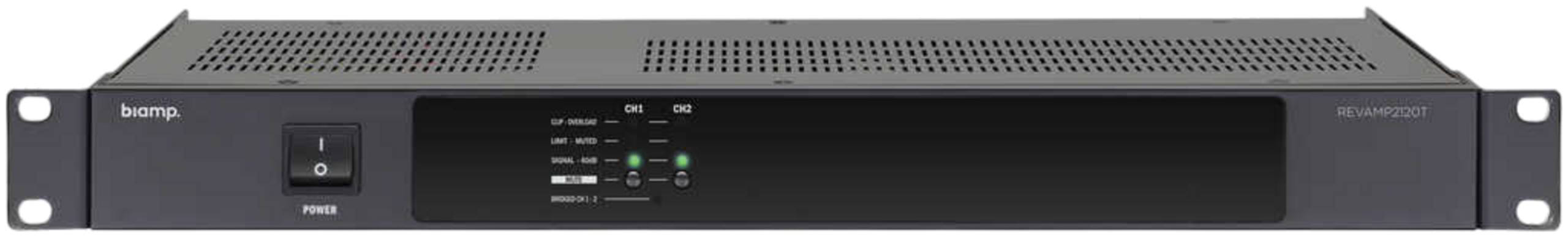 biamp_revamp2120_amplifier_front_apr22_1800_preview-2-Photoroom_12191_master Biamp Commercial Audio REVAMP2120T 2-channel Class D digital power amplifier - Image 1