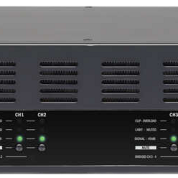 Biamp Commercial Audio REVAMP4120T 4-channel Class D amplifier, 4x120 watts