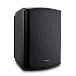 Biamp Commercial Loudspeakers SDQ5PIR-BL Stereo loudspeaker set with 1 active and 1 passive loudspeaker, 2 x 30 watts; inputs: unbalanced stereo mini-jack, balanced stereo euroblock; black - Image 2