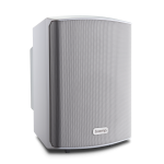 Biamp Commercial Loudspeakers SDQ5PIR-W 5-inch, stereo loudspeaker set with 1 active and 1 passive loudspeaker; 2 x 30W; unbalanced stereo mini-jack, balanced stereo euroblock inputs, white