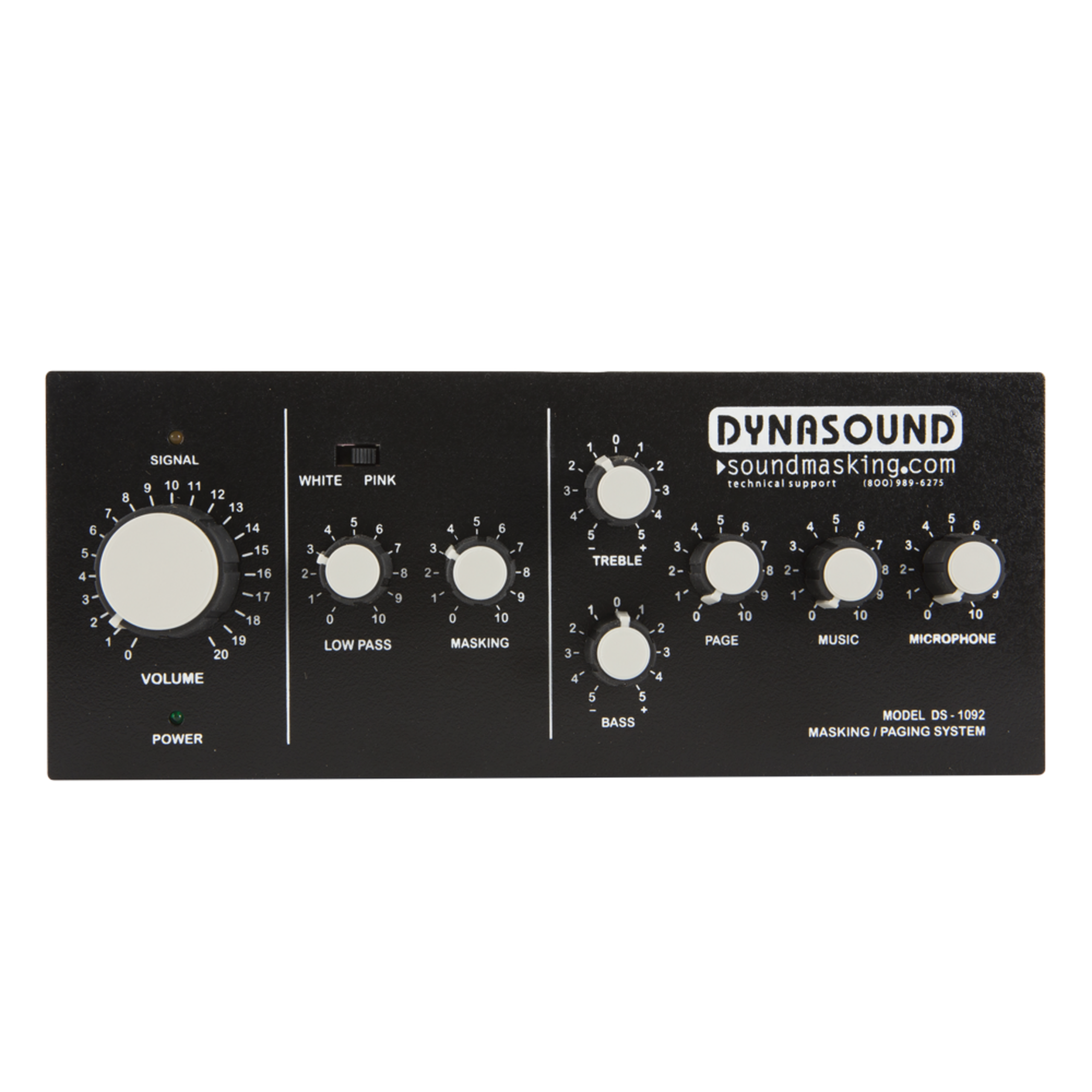ds1092_mar21_11329_master Biamp Cambridge DS1092 Sound masking generator and amplifier with paging and music inputs - Image 1