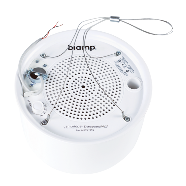 Biamp Cambridge DS1339W 70V plenum loudspeaker, white
