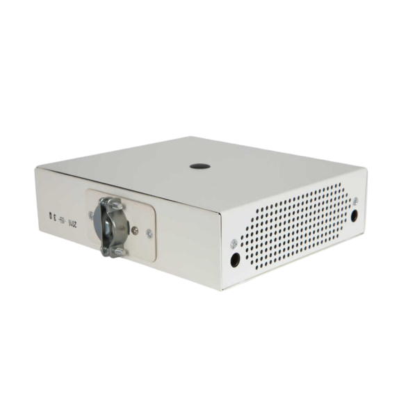 Biamp Cambridge DS1398 Network low-profile, white loudspeaker with clip for use in shallow floor cavities or in ceiling plenums