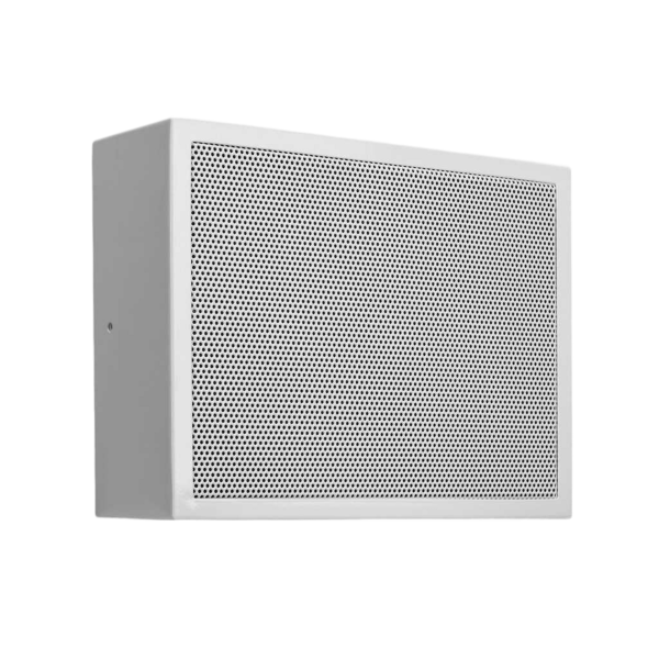 Biamp Commercial Loudspeakers EN-SMS6MT6-W 6.5-inch, surface mount loudspeaker; multi-tap 100V transformer (1.5-3-6W); EN54-24 certified; white
